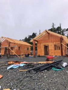 Heiltsuk ‘tiny’ homes under construction in Bella Bella, B.C.